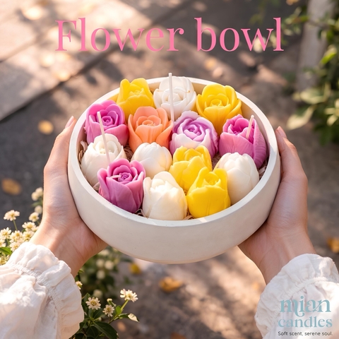 Flower Bowl – Bát Hoa Decor Nến Thơm