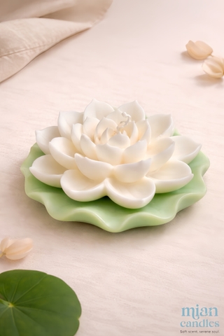 LIÊN HƯƠNG- Nến thơm Hoa Sen nở và đế