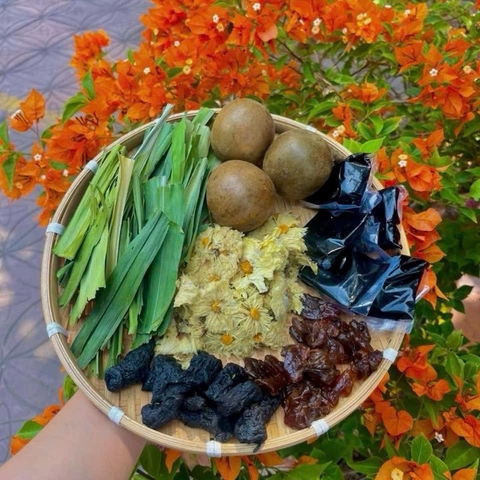 (Combo 3 Túi) sâm lục vị pha 10lit ( tổng 30 lít) tự pha tại nhà , chuẩn vị thơm ngon ( khách tự thêm đường phèn)