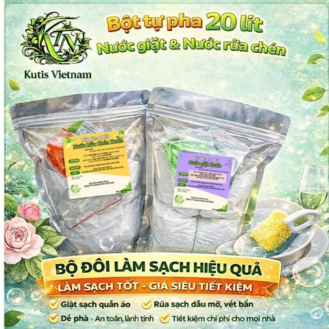 (Combo 20 Lít tặng lưu hương 72h) 10 lít Nước Giặt & 10 lít Rửa Chén Hương Chanh Tự Pha Tiết Kiệm Chi Phí Làm Sạch Quần Áo Hương Ban Mai Nước rửa chén