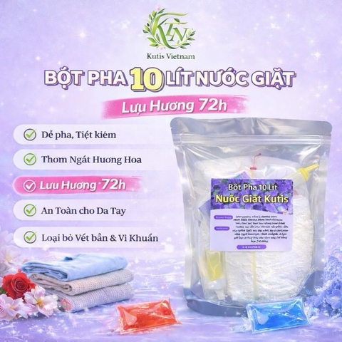 (Mới Lưu Hương 72g) Bột pha 5lít /10 lít nước giặt, tự pha tiết kiệm, làm sạch  quần áo, tại nhà, lưu hương cả ngày, giặt ủi, nhà hàng khách sạn nuoc ruachen _ gi ặ t lí giat