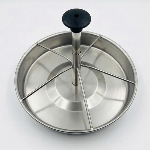 Máng Tập Ăn Tròn Inox Cài Sàn Tiện Lợi