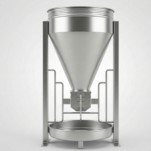 Máng ăn tự động inox 201 (loại 1/2 bao)