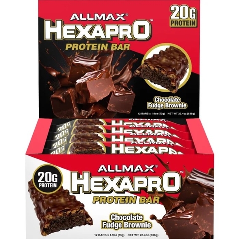 AllMax Nutrition Hexapro Protein Bar - Hộp 12 thanh