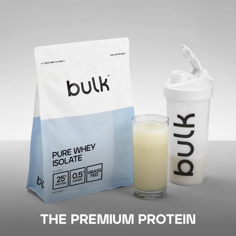 Bulk Powder - Grassfed Pure Whey Isolate  1.8kg 60 lần dùng