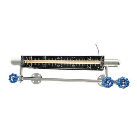 Bicolor quartz glass tube liquid level gauge with lamp level indicator