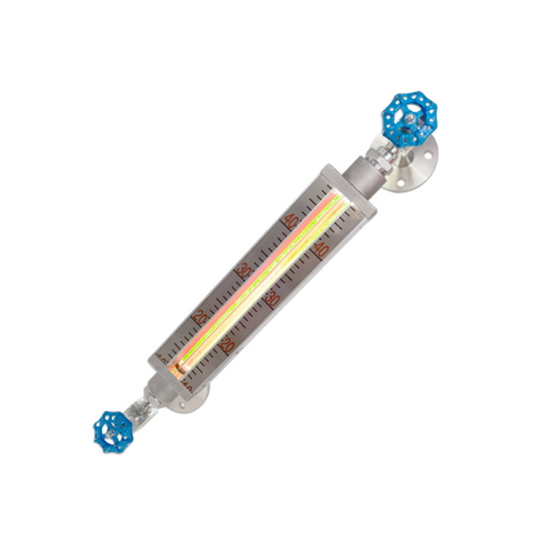 Bicolor quartz glass tube liquid level gauge with lamp level indicator