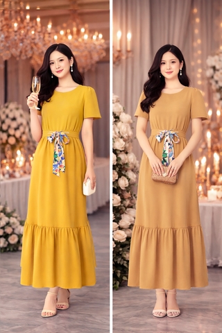 Đầm Maxi Katosa Mắc Cáo Hoa-TPSXD240623