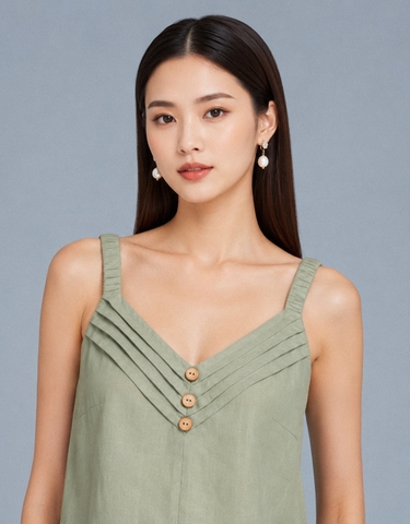 Set Mentosa Áo 2 Dây Quần Ống Rộng-SATL14032026