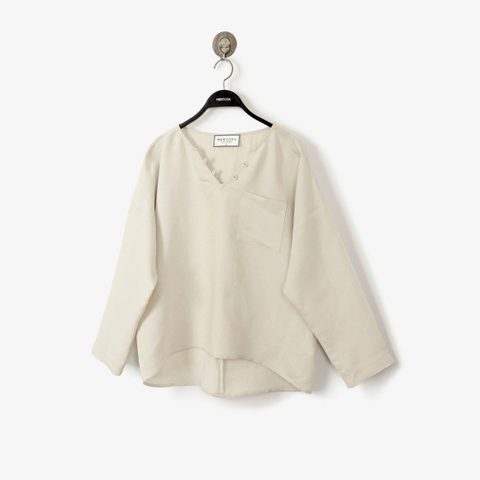 Áo Linen Mentosa Basic Tự Nhiên-AMTS091225L1