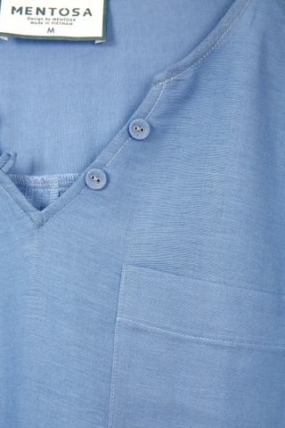 Áo Linen Mentosa Basic Tự Nhiên-AMTS091225L1
