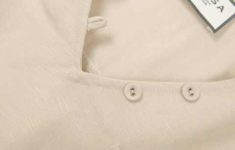 Áo Linen Mentosa Basic Tự Nhiên-AMTS091225L1