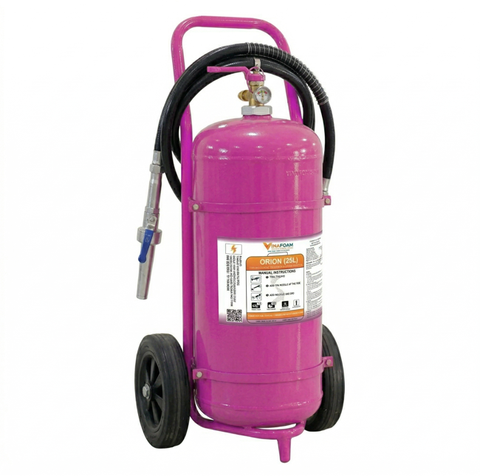 Bình chữa cháy Pin điện Lithium - ion ORION 25L (Có Kiểm Định) - Loại Xe Đẩy | OR-25 VinaFoam - VN
