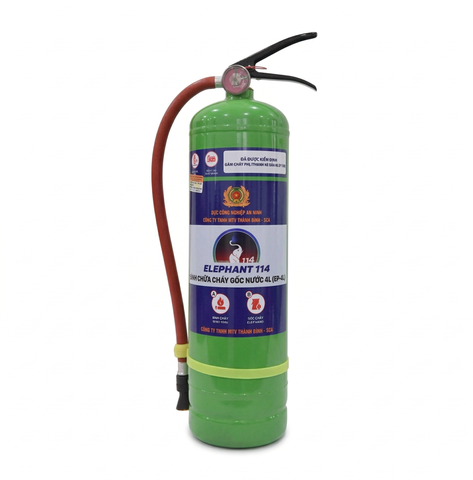 Bình chữa cháy Gốc Nước - Dùng cho Pin Lithium và cháy điện 4L (Có Kiểm Định) - Loại Xách Tay  | EP-4  Elephant 114 - VN
