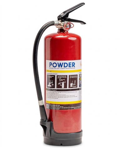 Bình chữa cháy Bột - ABC 8Kg (Có Kiểm Định) - Loại Xách Tay | CMP-8 VinaFoam - VN