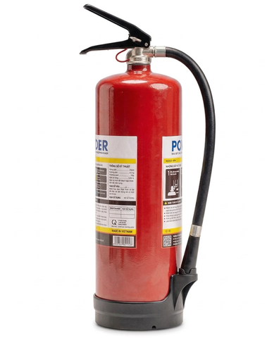 Bình chữa cháy Bột - ABC 8Kg (Có Kiểm Định) - Loại Xách Tay | CMP-8 VinaFoam - VN