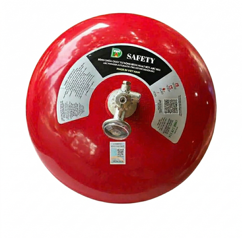 Bình chữa cháy Bột ABC 6Kg (Có Kiểm Định) - Loại Cầu Treo Tự Động   | DTT-ABC/AUTO-6KG Safety - VN