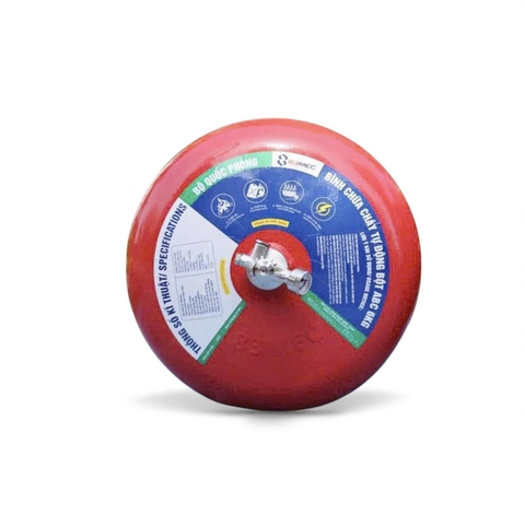 Bình chữa cháy Bột ABC 6kg (Có Kiểm Định) - Loại Cầu Treo Tự Động   | 83MEC/ABC/TD6KG Z183 BQP - VN