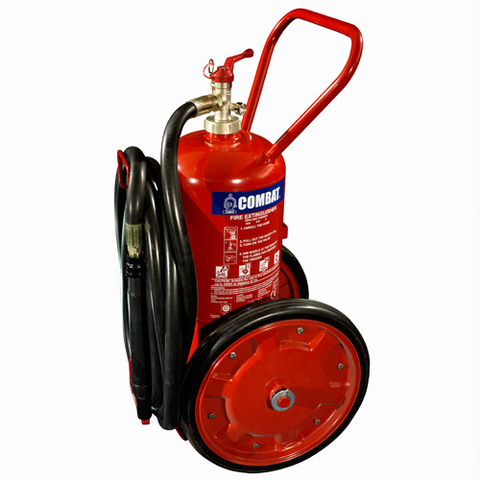 Bình chữa cháy Bột ABC 35kg (Có Kiểm Định) - Loại Xe Đẩy  | C-35ATP Combat - Singapore