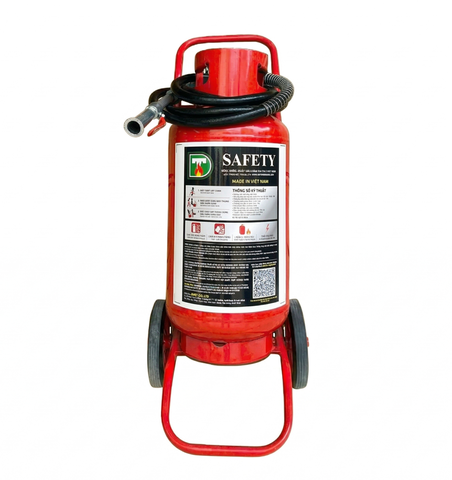 Bình chữa cháy Bột ABC 35kg (Có Kiểm Định) - Loại Xe Đẩy  | DTT-ABC/35KG Safety - VN