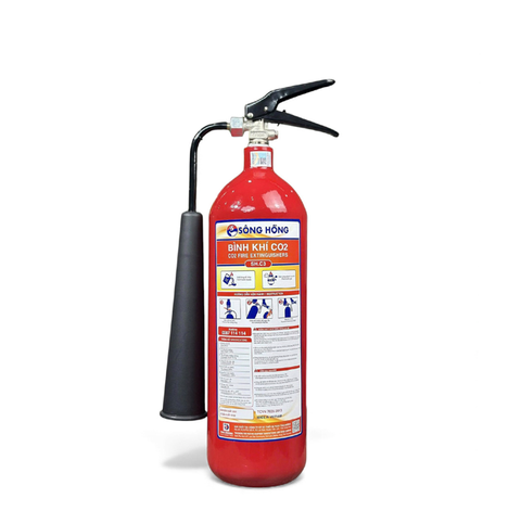 Bình chữa cháy Khí MT - CO2 3kg (Có Kiểm Định) - Loại Xách Tay  | SH.C3 Sông Hồng Việt Nam