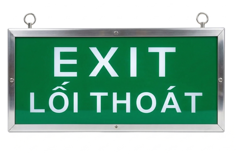 Đèn báo Exit Loại 2 Mặt Không Hướng (Có Kiểm Định) | 1018 GNI