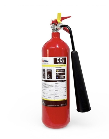 Bình chữa cháy Khí CO2 3Kg (Có Kiểm Định) - Loại Xách Tay | MC-3 VinaFoam - VN