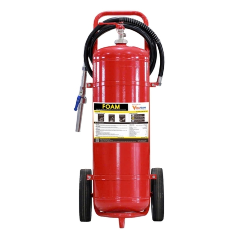 Bình chữa cháy Gốc Nước - Dùng Nhà Bếp 50L (Có Kiểm Định) - Loại Xe Đẩy | VF-50 VinaFoam - VN