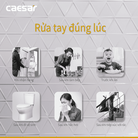 Vòi lavabo chậu rửa mặt Caesar B330CU nóng lạnh kèm nút xả nhấn