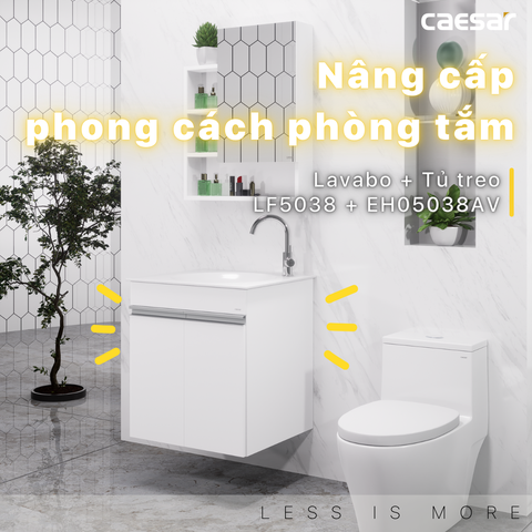 Bộ Lavabo tủ Caesar LF5038 + EH05038AV
