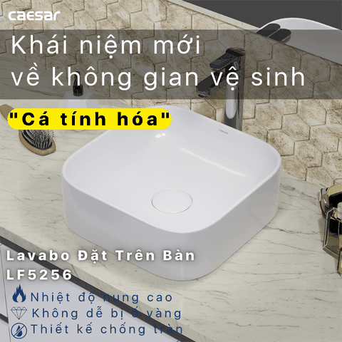 Lavabo chậu rửa mặt Caesar LF5256 đặt bàn