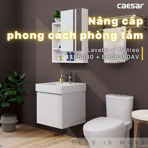 Bộ Lavabo tủ Caesar LF5380 + EH05380AV