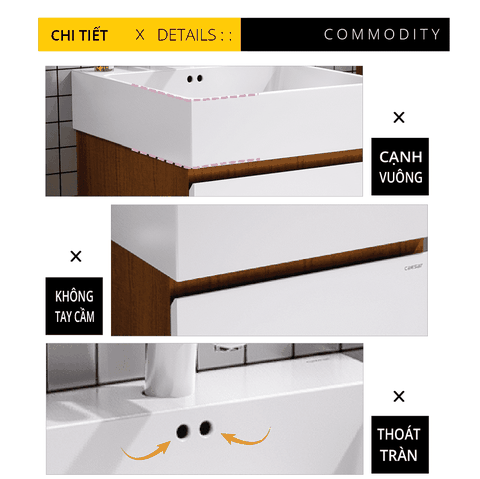 Bộ Lavabo tủ Caesar LF5255 + EH05255AWV