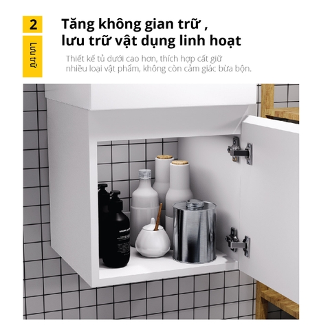 Bộ Lavabo tủ Caesar LF5257 + EH05257AV