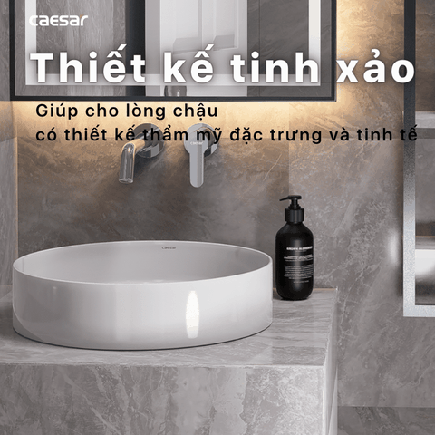 Lavabo chậu rửa mặt Caesar LF5258 đặt bàn