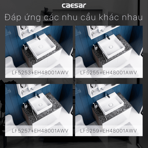 Lavabo tủ Caesar LF5259 + EH05259AWV