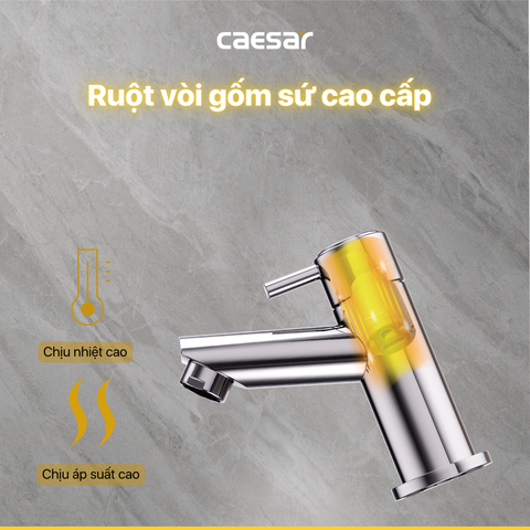 Vòi lavabo chậu rửa mặt Caesar B040C nước lạnh