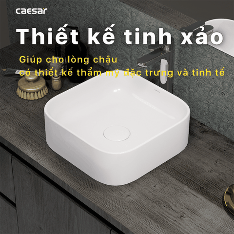 Lavabo chậu rửa mặt Caesar LF5256 đặt bàn