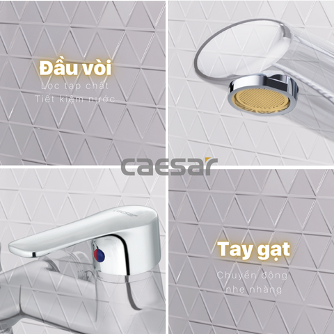 Vòi sen tắm nóng lạnh Caesar S433C