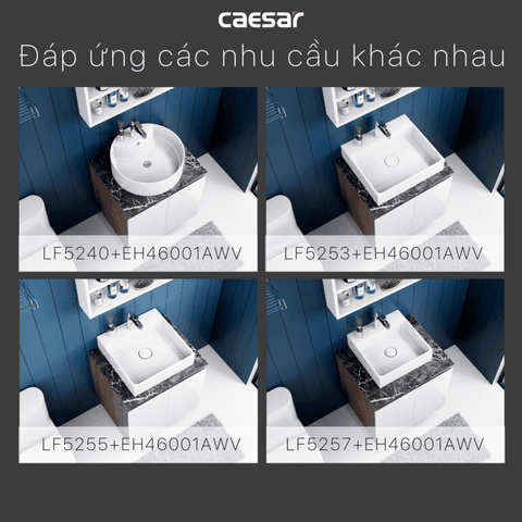 Bộ Lavabo tủ Caesar LF5257 + EH05257AWV