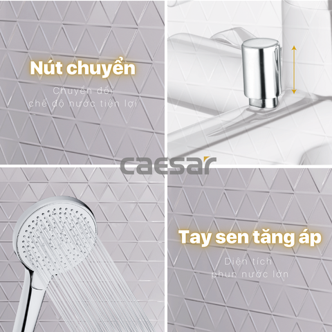 Vòi sen tắm nóng lạnh Caesar S353C
