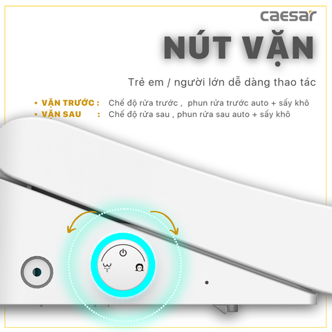 Nắp Bồn Cầu Điện Tử CAESAR TAF512H Đa Năng