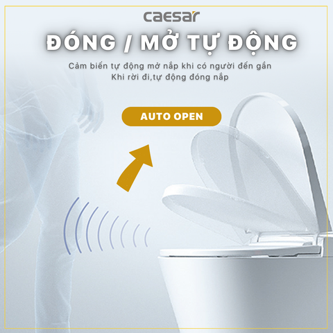 Nắp Bồn Cầu Điện Tử CAESAR TAF512H Đa Năng