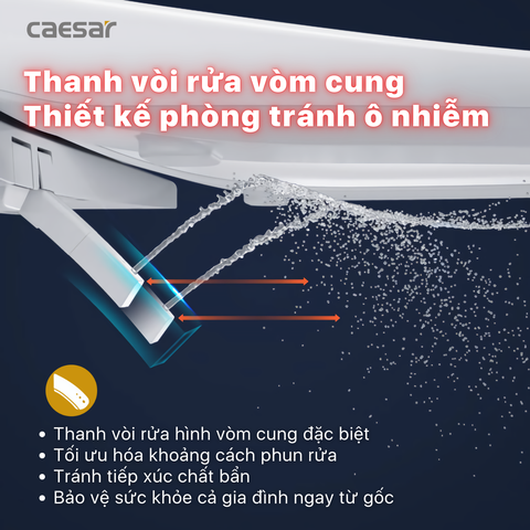 Nắp Bồn Cầu Điện Tử Caesaer TAF710H