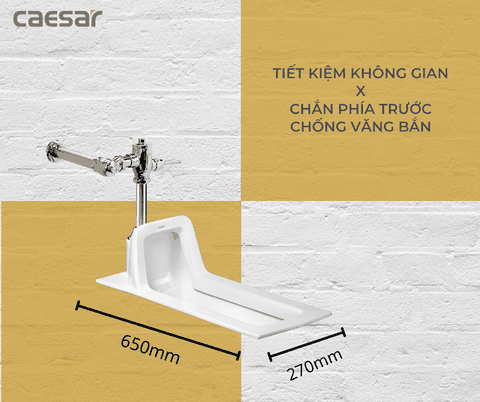 Bồn cầu xổm Caesar C1250