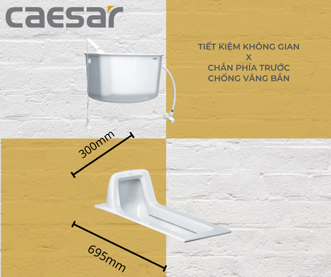 Bồn cầu xổm Caeasar C1230