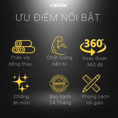 Vòi chậu rửa chén Caesar K035CV nước lạnh