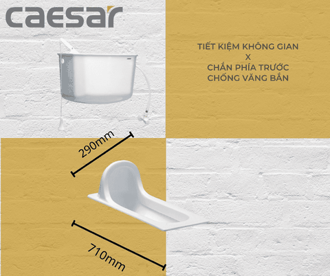 Bồn cầu xổm Caesar C1280