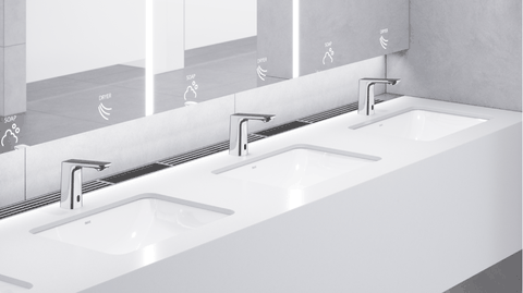 Vòi lavabo chậu rửa mặt INAX AMV-91K nóng lạnh cảm ứng