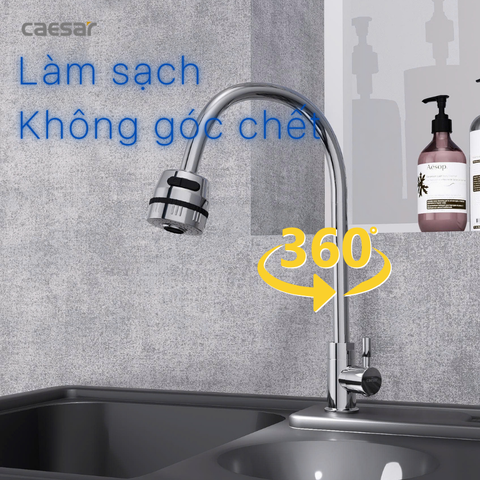 Vòi chậu rửa chén Caesar K035CV nước lạnh